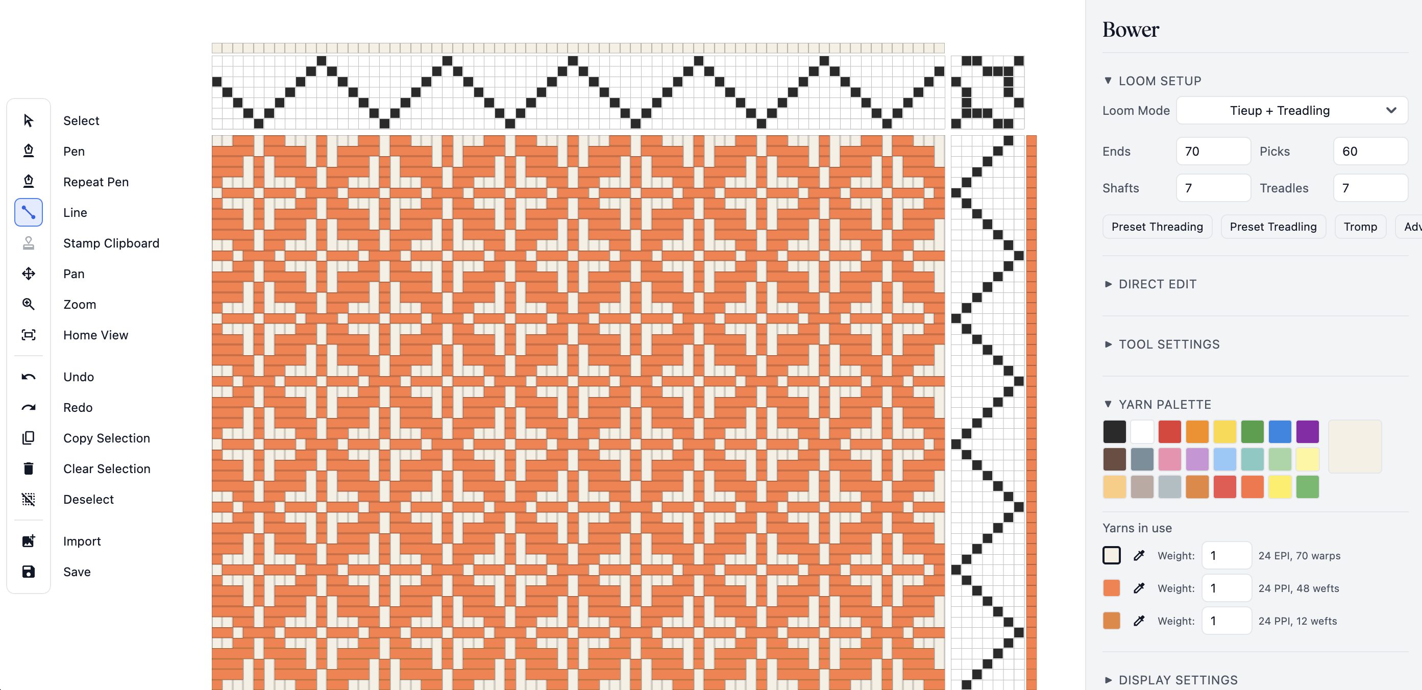 Loom Studio drafting interface